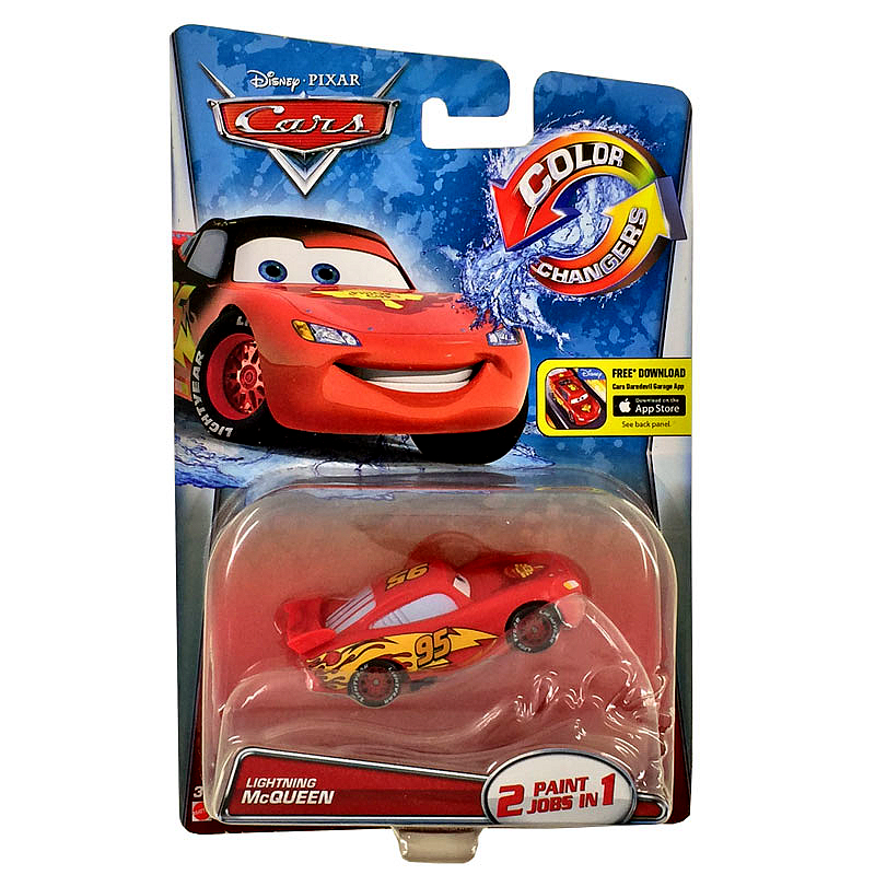 美泰赛车总动员盒装变色汽车闪电麦昆板牙玩具