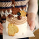 Internet celebrity small chestnut biscuit cake decoration chestnut pine cone squirrel diy cake dessert ornaments decoration