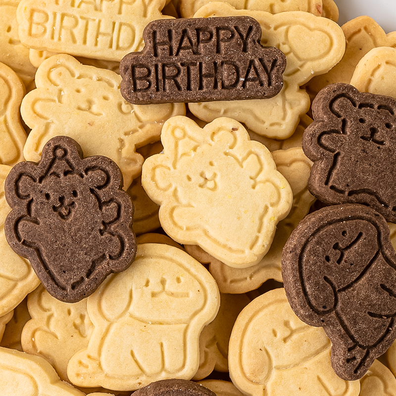 Internet celebrity line puppy biscuit cake decoration cup dessert cake decoration hot milk baby snacks for children