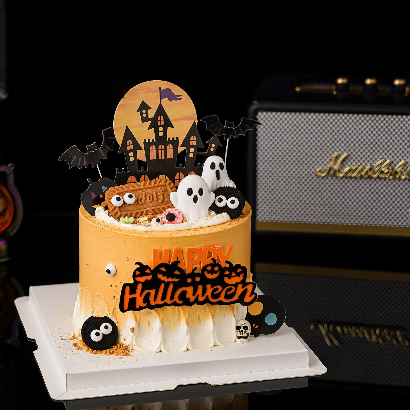 2025万圣节幽灵蛋糕装饰南瓜城堡骷髅插件亚克力万圣节快乐装扮,淘宝优惠券,粉丝福利购,淘宝优惠卷