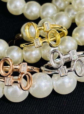 925银镀白金黄金镶嵌水晶