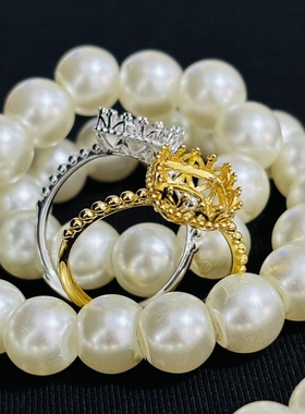 饰品戒指925银镀白金玫瑰金