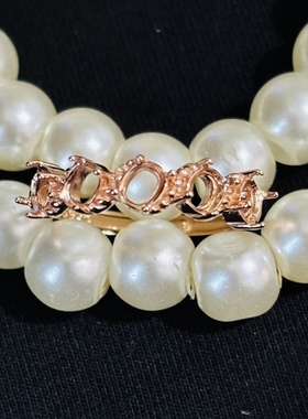 饰品戒指925银镀白金黄金