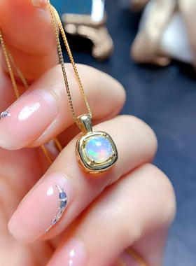 925银镀白金黄金镶嵌空托戒指套装圆6*6MM定制宝石碧玺托帕裸DIY