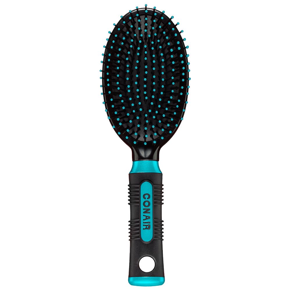 美国Conair Pro Hair Brush with Nylon Bristles, Oval Cushion-图0