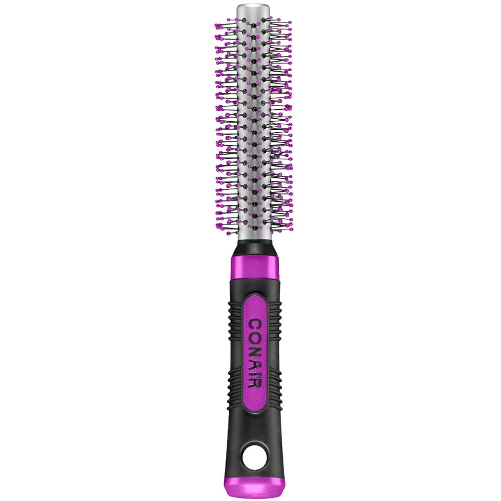 Conair Pro Hair Brush with Nylon Bristle Metal Round Brush - 图1