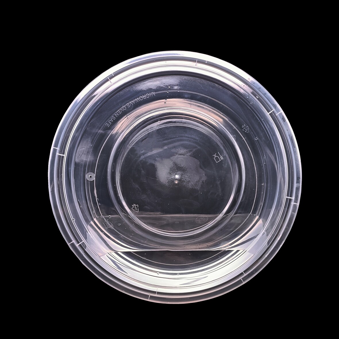 圆形新款大盆带盖餐盒小龙虾水果外卖塑料打包盒子透明快餐饮饭盒