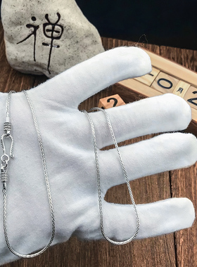 毫米细项链螺丝扣男女可戴坠百搭