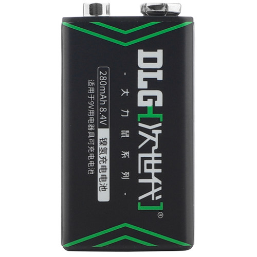 次世代9V充电电池280mAh麦克风8.4V电池万用表充电器套装 - 图0