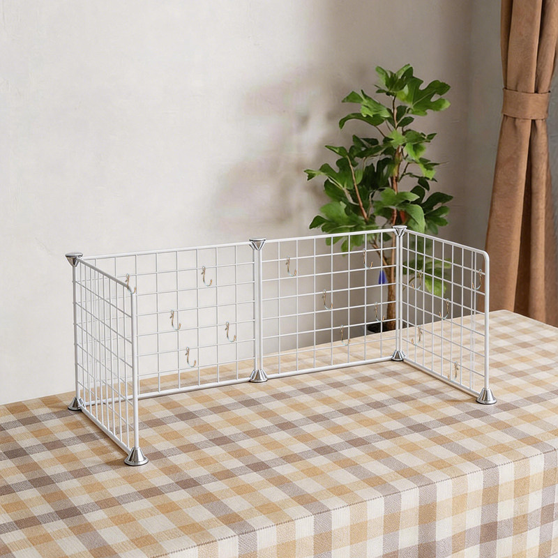 Desktop grid hairpin hair tie storage rack