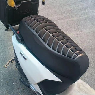 Electric car seat cushion cover 3D thickening shock-absorbing buffer electric car seat cover breathable non-slip sun protection universal electric motorcycle seat cushion cover