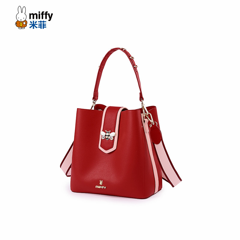 米菲红色2020新款潮手提女新娘包包 米菲伟之林女士包袋