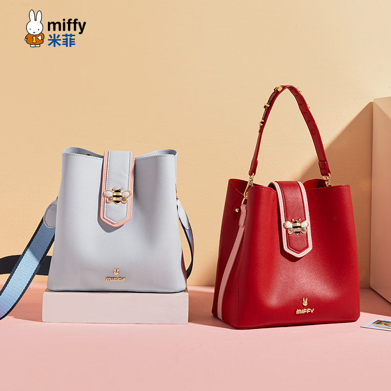 米菲红色2020新款潮手提女新娘包包 米菲伟之林女士包袋