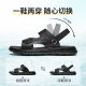 Red Dragonfly leather sandals men's casual dad shoes anti-slip