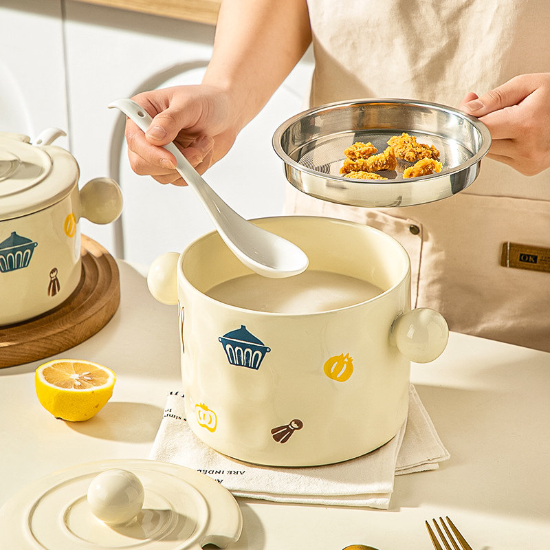 2025新款耐高温陶瓷猪油罐厨房调料罐辣椒油泼辣子带盖荤油储存罐,淘宝优惠券,粉丝福利购,淘宝优惠卷