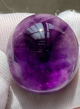 天然水晶紫晶发吊坠裸石男女款紫发晶饰品项链挂坠一物一图