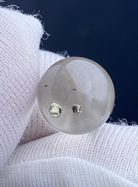 天然水晶包裹体黄铜矿吊坠圆珠DIY铜矿单珠饰品项链10mm 一物一图