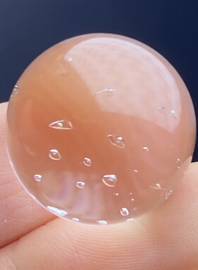 天然白水晶满天星水胆吊坠圆珠DIY水胆单珠饰品项链17mm一物一图