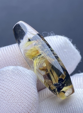 天然水晶钛晶花桶珠吊坠裸石发晶花饰品项链配饰一物一图