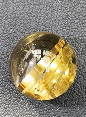 天然水晶钛晶吊坠圆珠DIY水晶单珠饰品项链14.5mm一物一图