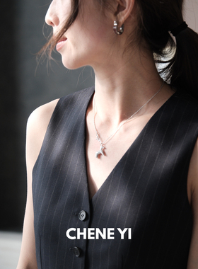 CHENE YI 马上暴富满钻字母立体幸运小马项链饰品搭配