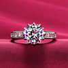 Henan laboratory grown synthetic diamond ring CVD diamond wedding ring jewelry diamond ring can be set to platinum 18K gold