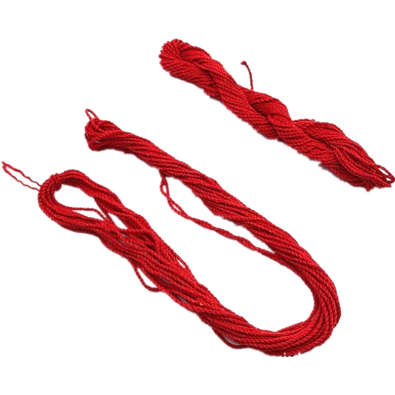 老棉绳老式红绳结婚上头绳绑嫁妆绑碗月老红绳新居入伙红线灯芯绳 - 图1