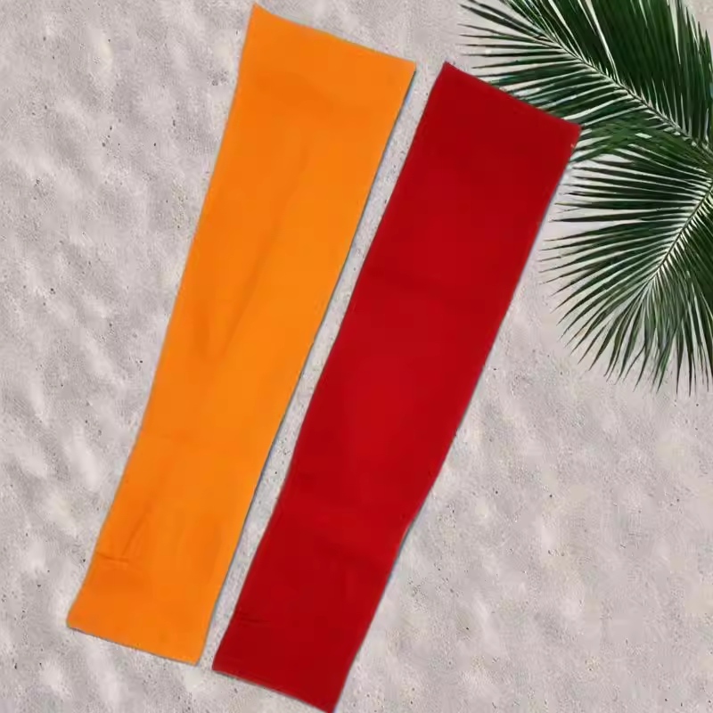 露指防晒护手臂袖套男女生通用表演出跳舞蹈摆拍红色手袖套冰袖子,淘宝优惠券,粉丝福利购,淘宝优惠卷