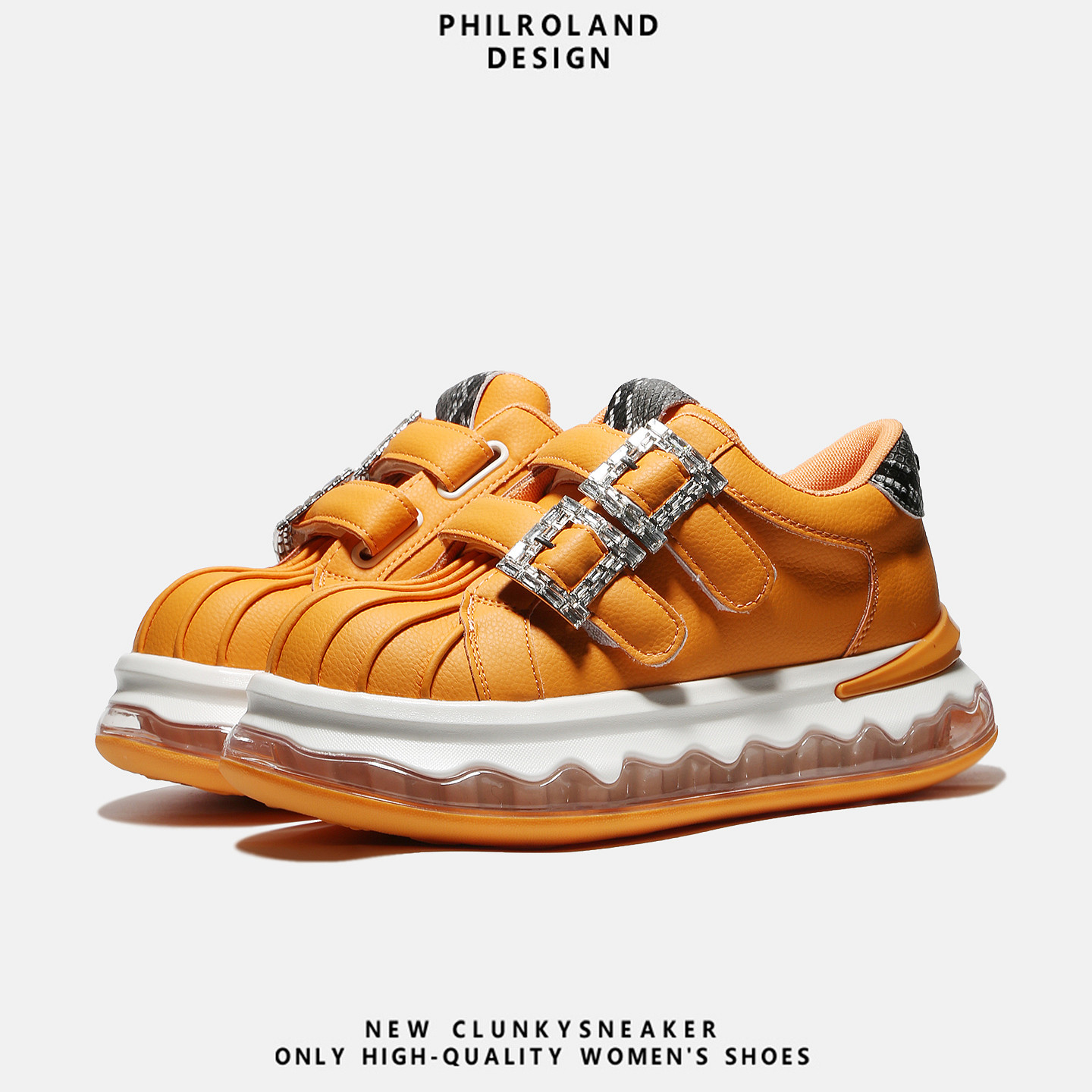 【蜜桔软糖】小众潮牌贝壳头面包板鞋女百搭厚底气垫魔术贴休闲鞋,淘宝优惠券,粉丝福利购,淘宝优惠卷