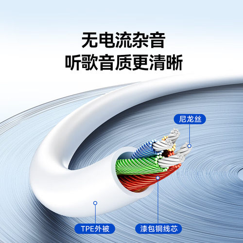 山泽苹果耳机转接头typec转换头lightning转35mm圆孔接口有线耳机音频线转换器适用16苹果14平板iPad华为小米 - 图1
