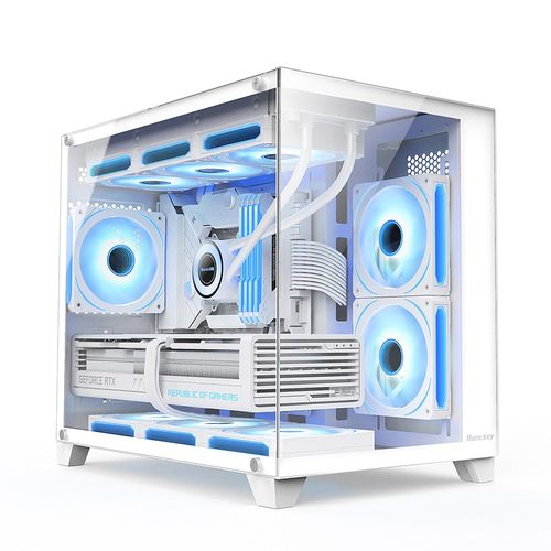 航嘉S960/S900暴风雪海景房电脑机箱台式主机matx水冷侧透360水冷 - 图1