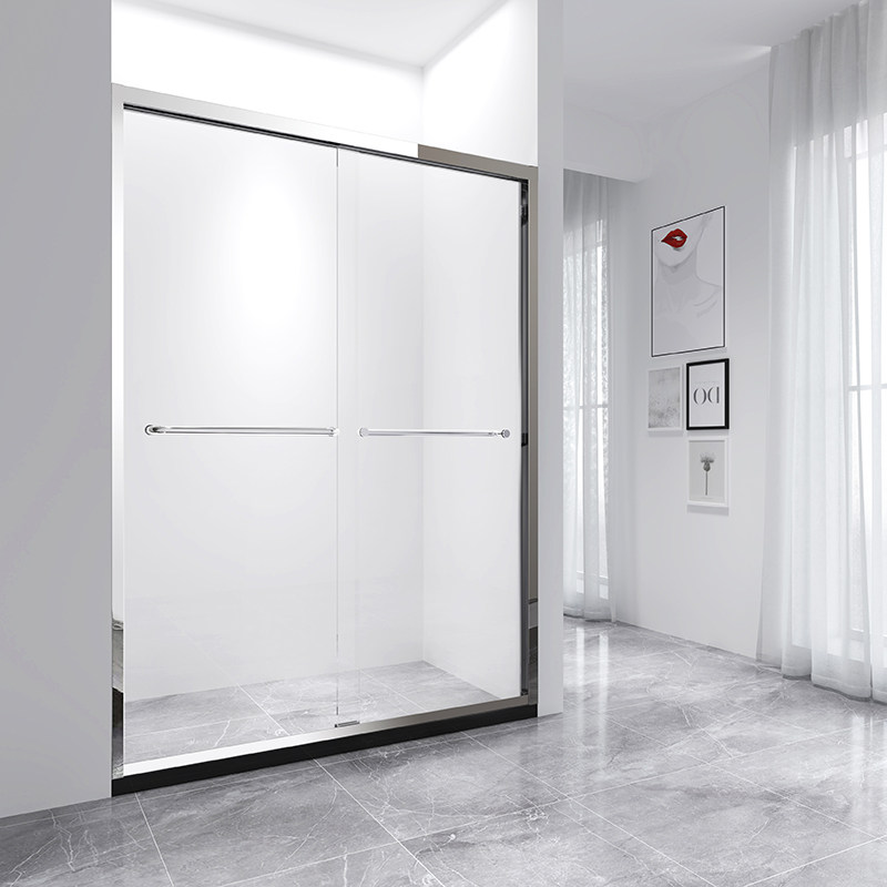 莱博顿定制淋浴房不锈钢移门浴室隔断一字形钢化玻璃门WPB6122,淘宝优惠券,粉丝福利购,淘宝优惠卷