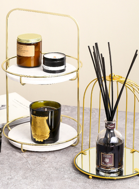 浴室台面首饰多层放置架大理石