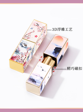 diy中国风圆形手工毫米口红
