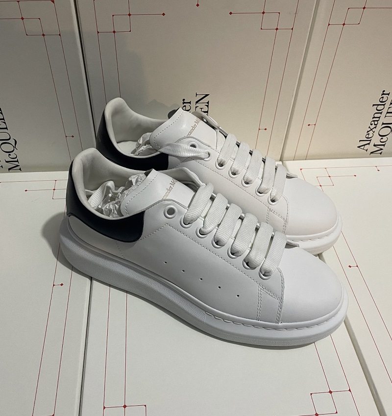 现货Alexander McQueen mcq麦昆黑尾麂皮/牛皮厚底增高情侣小白鞋,淘宝优惠券,粉丝福利购,淘宝优惠卷