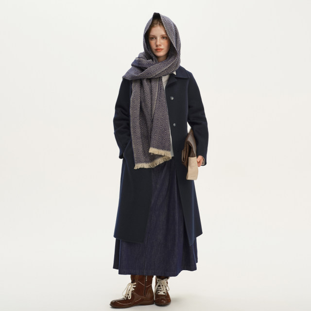 Zhizhihui wool double-sided woolen coat mid-length