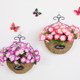 Decorative wall hanging flowers wall artificial flowers plastic flowers
