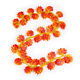 Simulated red maple leaves fake flowers rattan ceiling decorative leaves