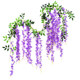 Simulated Wisteria Flowers and Rattan Living Room Ceiling Decorative Flowers