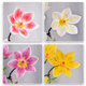 High-end Chinese-style magnolia flower simulation ornaments dried flowers bouquet dining table table top fake flowers plastic flower arrangement decoration decoration
