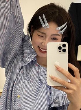 糖果色发夹无痕化妆刘海简