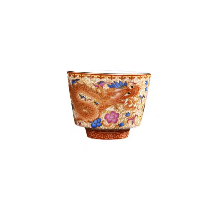 故宫文创送老外特色礼物珐琅彩龙凤茶杯送客户同事商务定制伴手礼