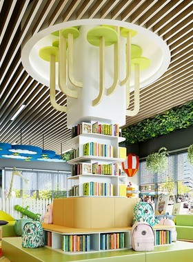 幼儿园学校树枝幼儿园学校柱子