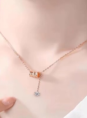 IDO18k金玫瑰金小蛮腰项链