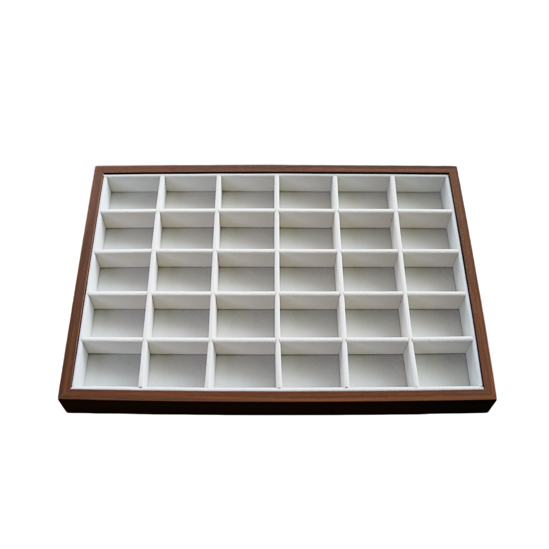 30-person divided display storage tray for toy jewelry