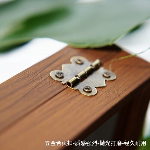 黑胡桃纹木质高端时尚24格珠宝首饰收纳展示箱戒指手链手串饰品盒 - 图1