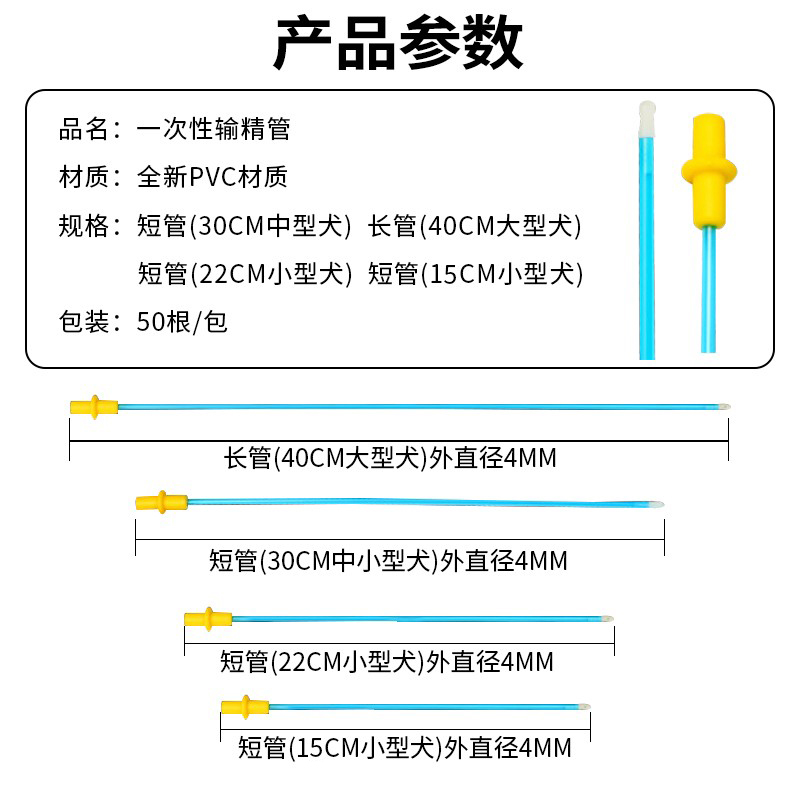 狗狗输精管兽用犬输精工具宠物一次性采精人工授精管狗用配种神器 - 图2