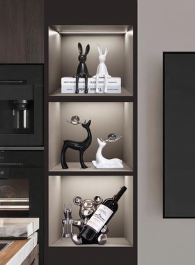 福鹿装饰摆件轻奢高档客厅玄关酒柜电视餐边柜乔迁礼物桌面工艺品