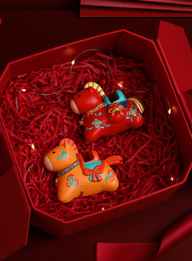 国潮马年创意小礼品生肖马吉祥物