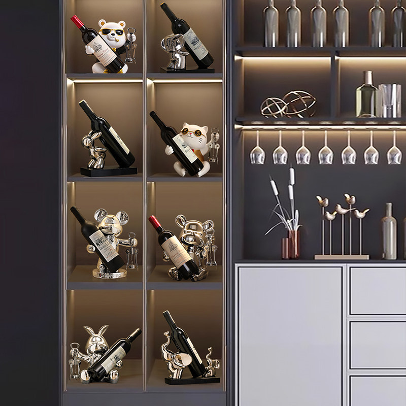 红酒架摆件轻奢高档酒柜装饰品客厅餐边柜工艺品摆设乔迁新居礼品,淘宝优惠券,粉丝福利购,淘宝优惠卷